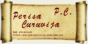 Periša Ćuruvija vizit kartica